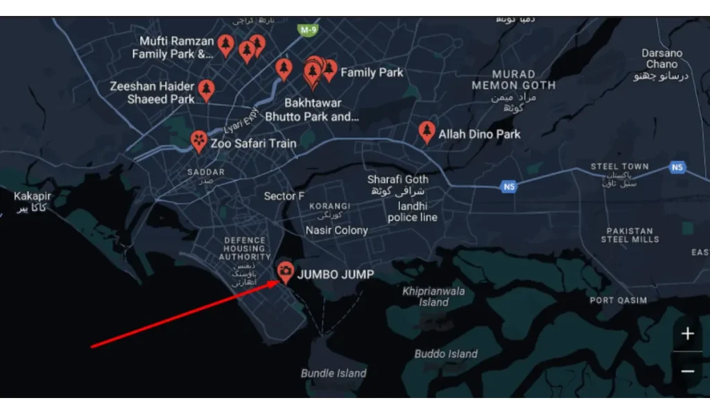 Jumbo Jump Safari Park Location