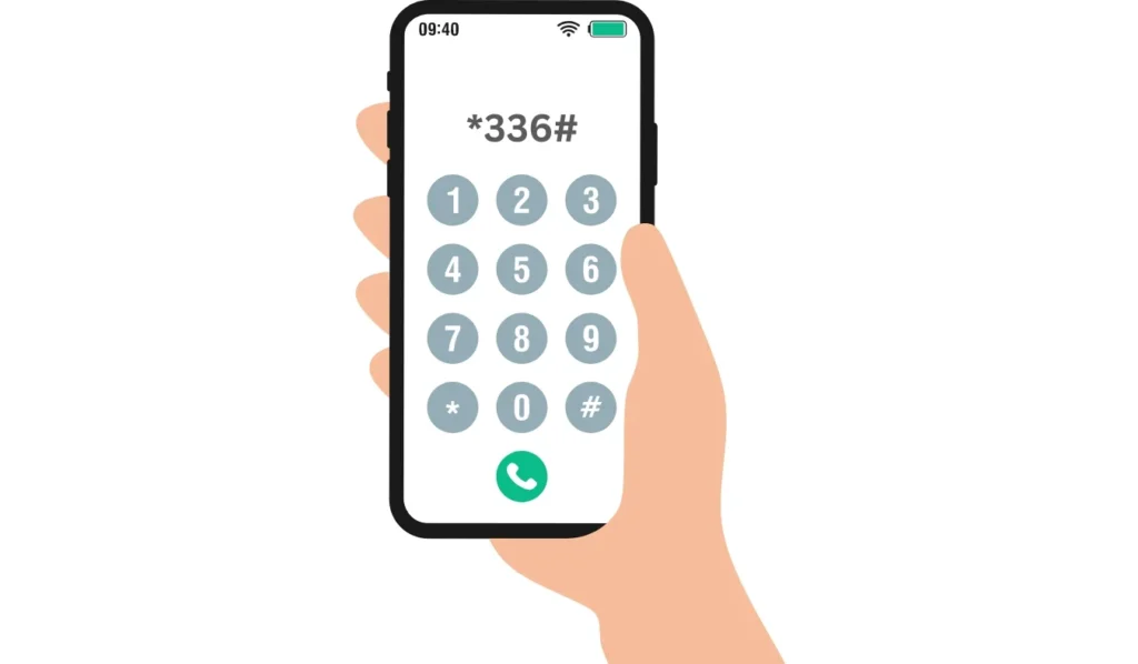Check Ufone balance for free using the *336# code displayed on a mobile phone dial pad, ready for quick balance inquiry.